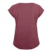 Women's T-Shirt with rolled up sleeves Lion